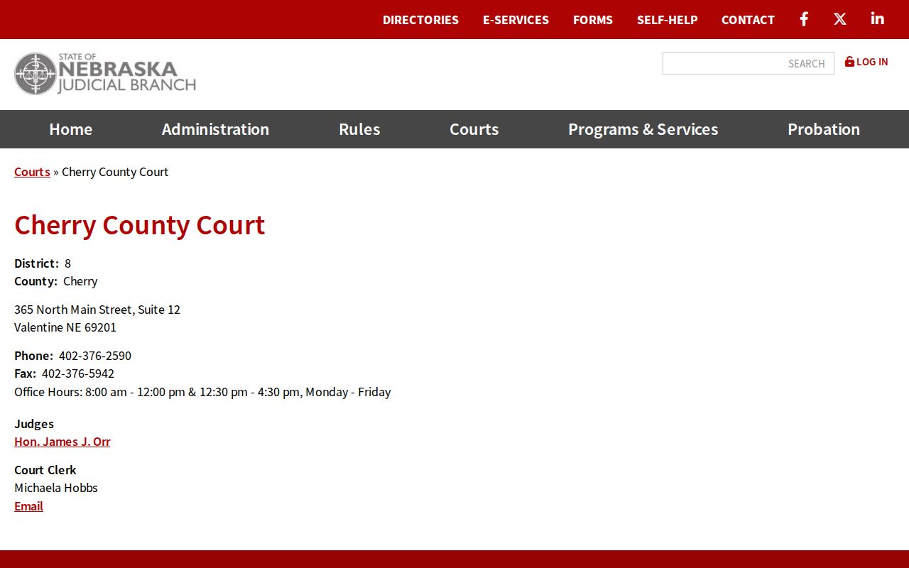 Cody court docket Cherry County Court directory source