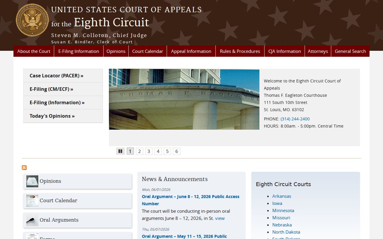 Kilgore court docket Eighth Circuit source