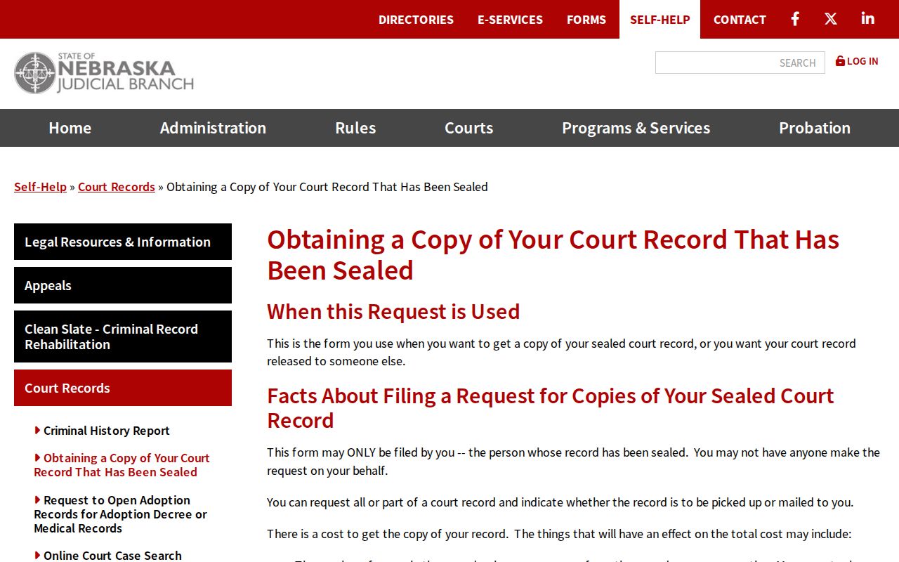 Merriman court docket sealed record request source