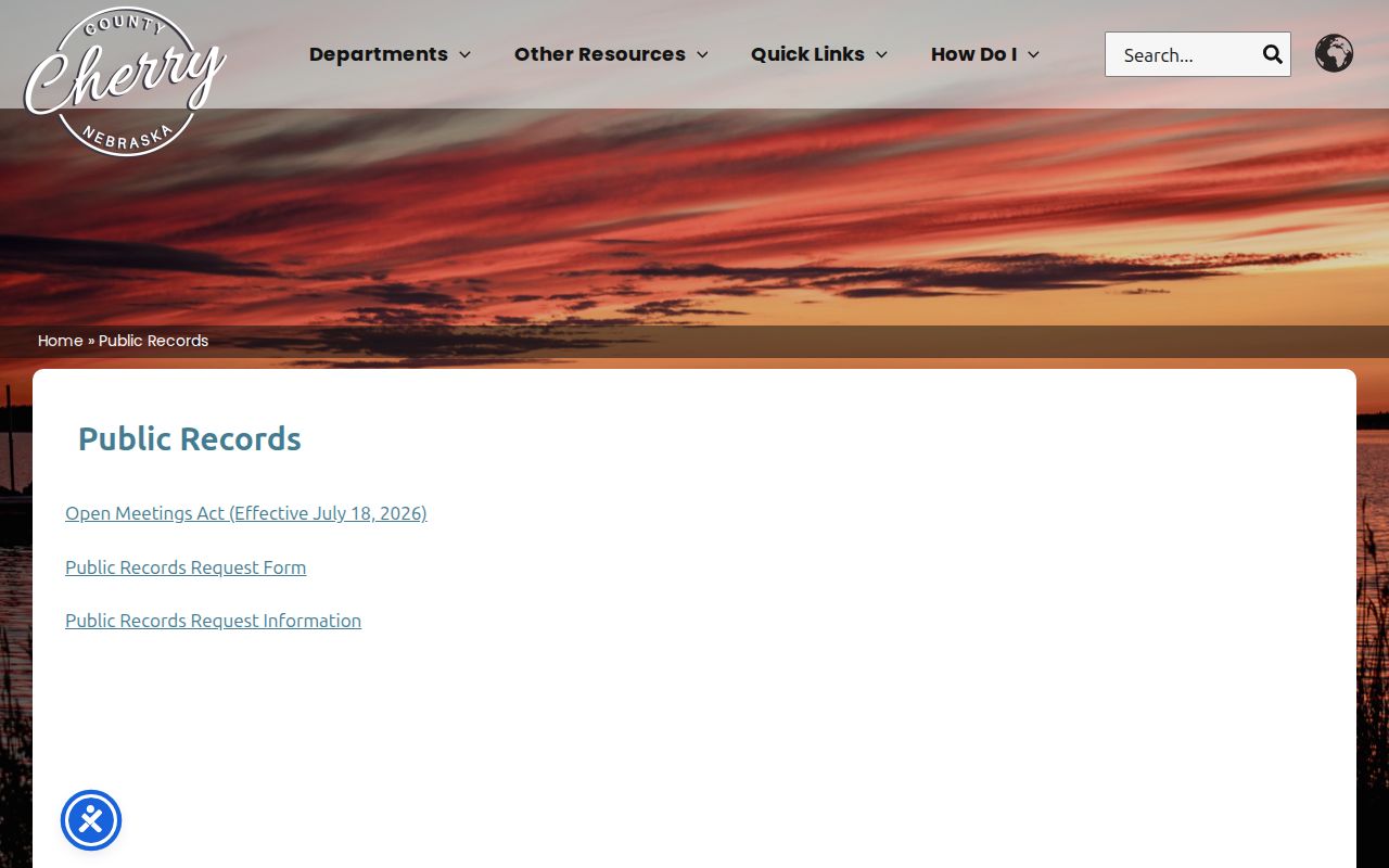 Merriman court docket Cherry County public records source